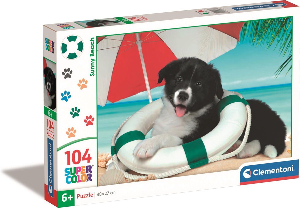 Clementoni - puzzle - 104 pièces - photographie animaux - puzzle enfant - à partir de 6 ans
