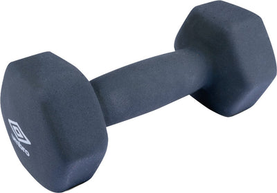 Haltère Umbro 3 kg - haltère - bleu - vinyle caoutchouc - musculation et cardio - matériau sans chocs et rayures - parfait pour les athlètes débutants et les seniors