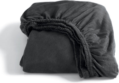 Cendrillon - drap-housse - hauteur de matelas jusqu'à 35 cm - jersey - 180x200 cm 210 cm - anthracite