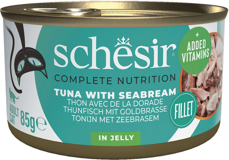 Schesir chat océan en conserve 85 g - nourriture pour chat - daurade au thon