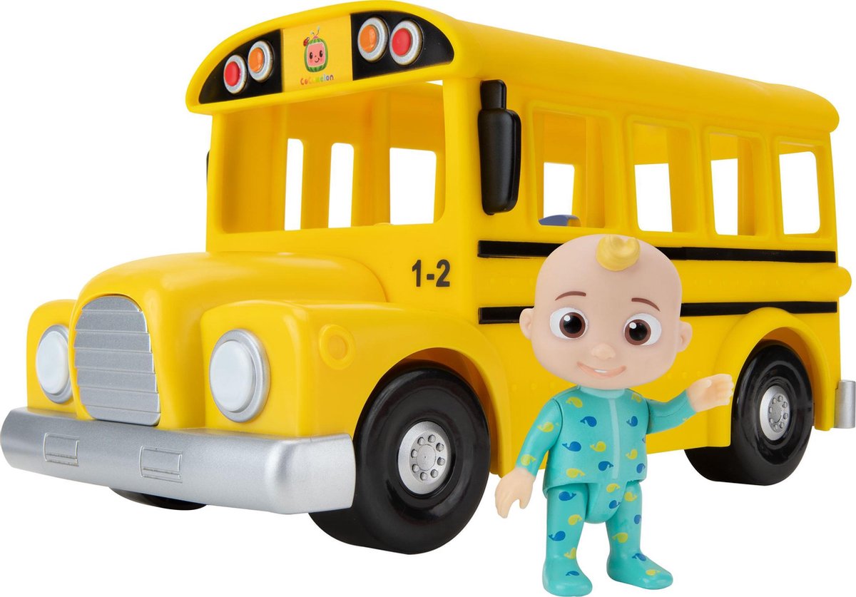 Véhicule vedette Cocomelon, autobus scolaire jaune