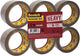 Ruban d'emballage Scotch, lourd - paquet plat 6 rouleaux, marron, 50 mm x 66 m, pp 237