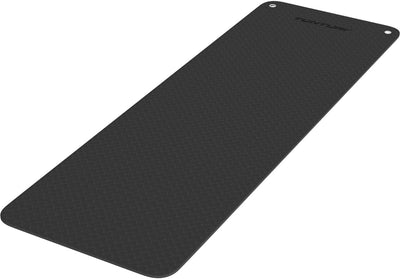 Tapis de fitness Tunturi pro - tapis de yoga - tapis de gymnastique - tapis d'exercice - 180x60x1,5 cm - couleur : noir - incl. application de remise en forme gratuite