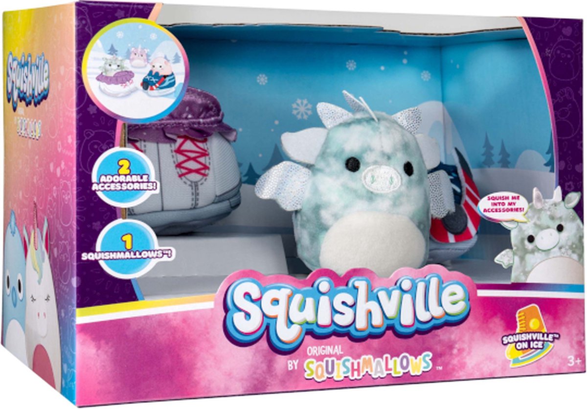 Squishmallows Squishville - Ensemble d'accessoires Squishville sur glace (Squishville par )