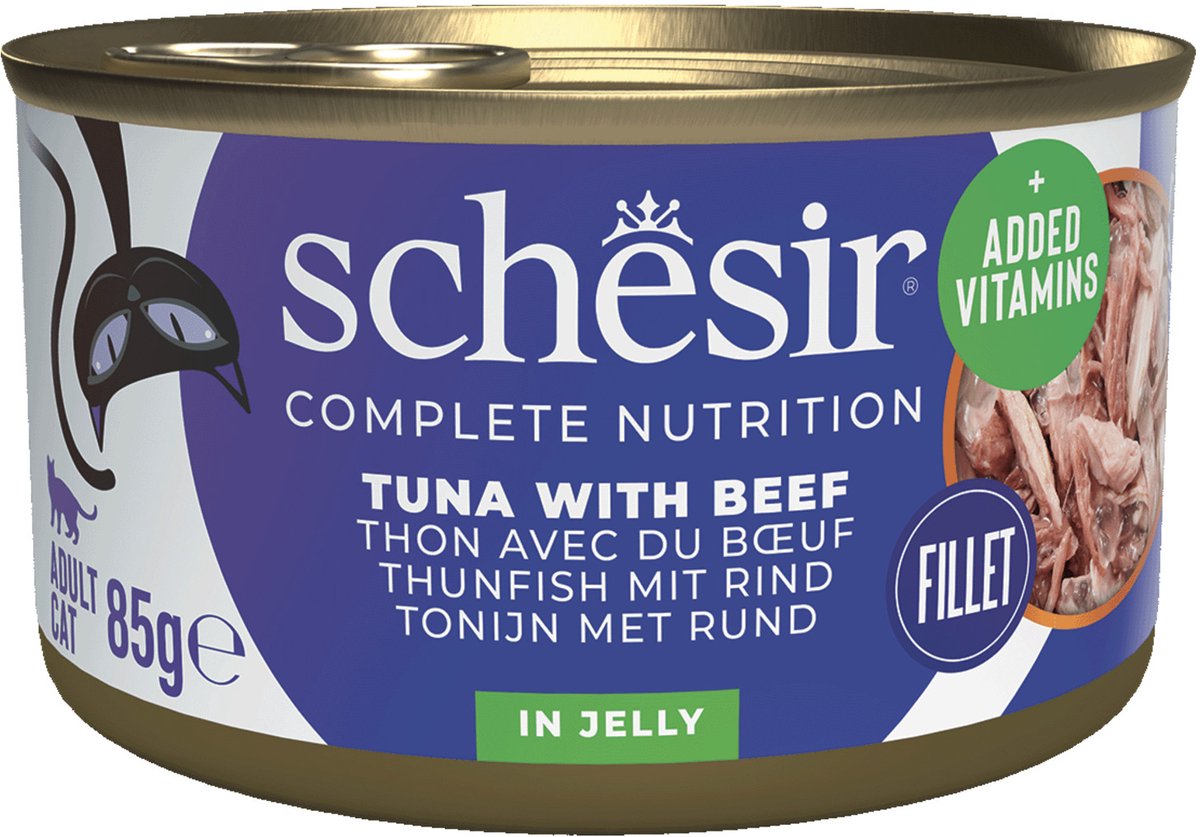 Schesir nourriture pour chat thon - boeuf - 85 gr