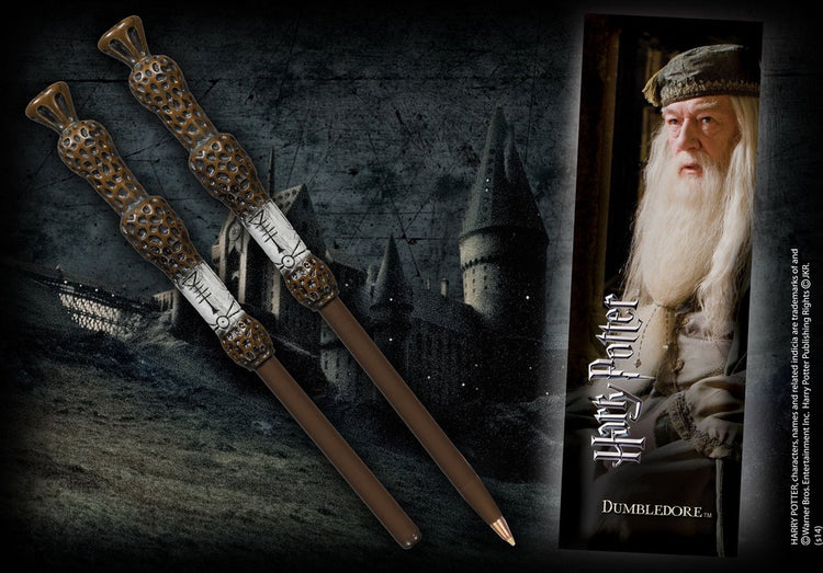 The Noble Collection Harry Potter Ensemble stylo et marque-page Dumbledore multicolore