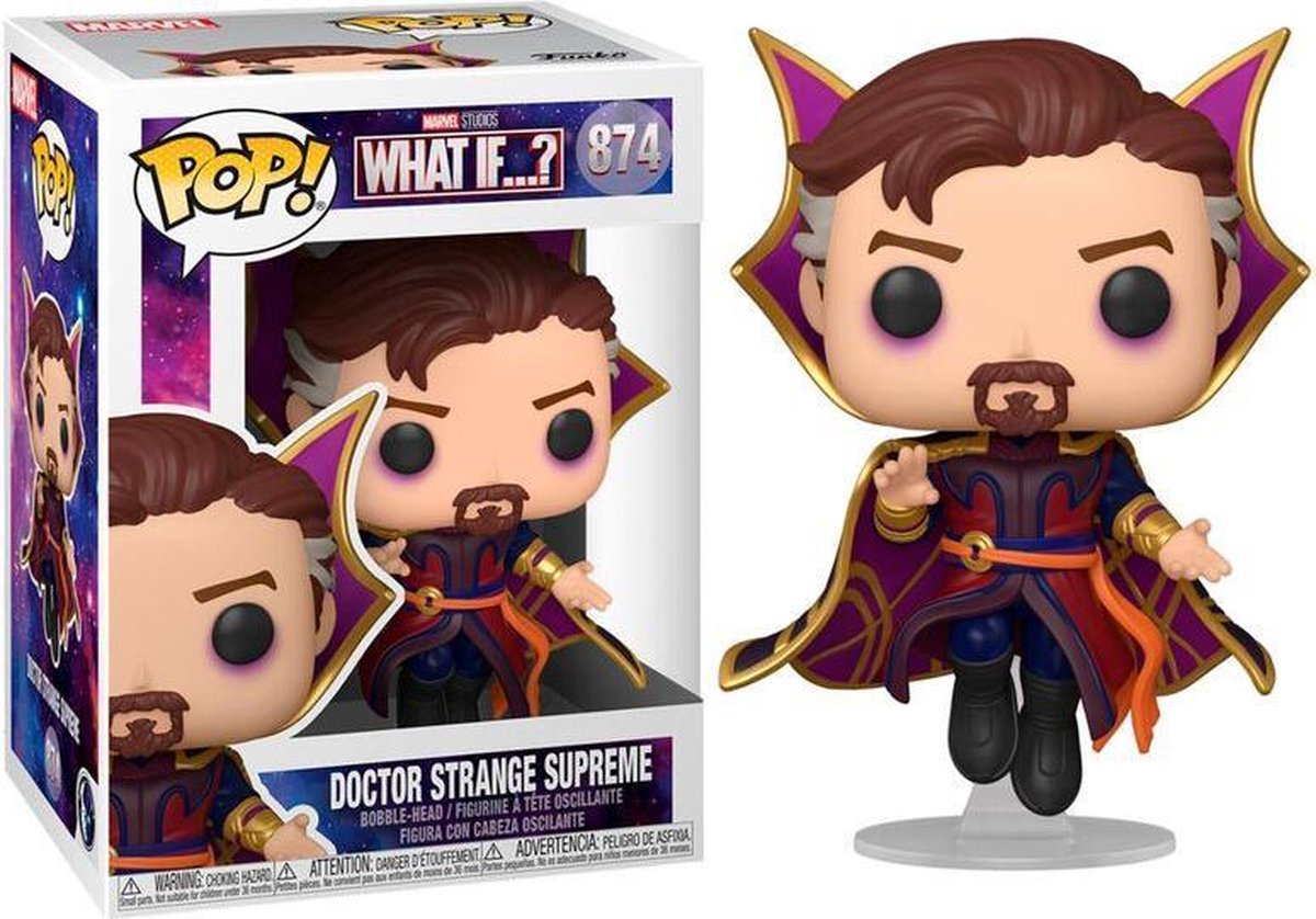 Marvel funko et si... ? - populaire! figurine de collection Doctor Strange Supreme 9 cm - multicolore