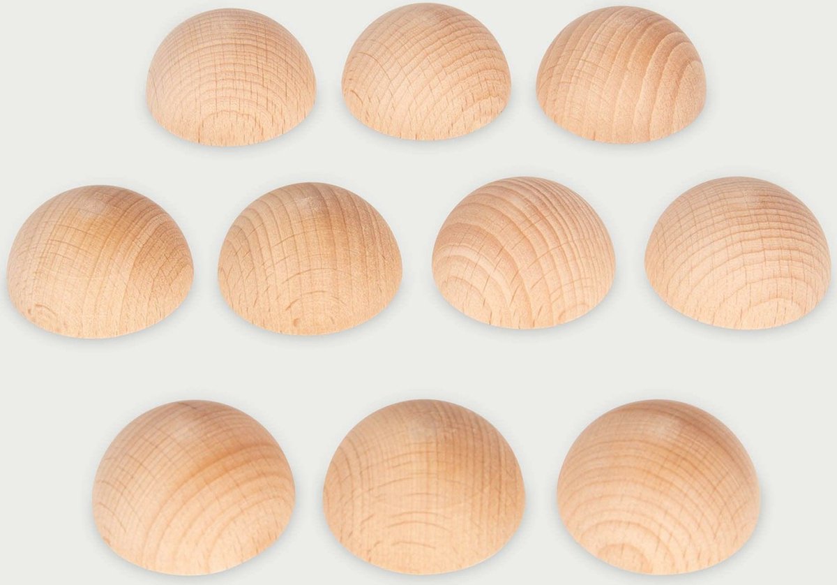 Tickit ® hémisphères en bois naturel