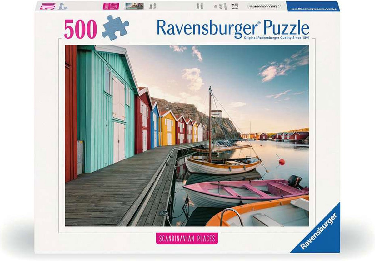 Ravensburger Jigsaw Puzzle Bootshauser à Smogen, Schweden, 500e.