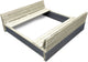Exit jouets exit bac à sable en bois axent 136x132cm - bac à sable extérieur - bac à sable enfant - bois FSC - jardin