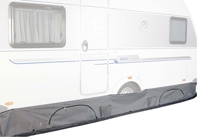 Bo-camp - jupe pare-brise pour caravane - universelle de luxe - avec compartiment de rangement
