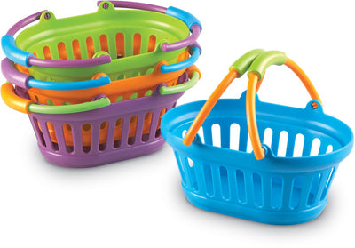 Ressources d'apprentissage new sprouts - paniers à provisions - ensemble de 4 - 18+