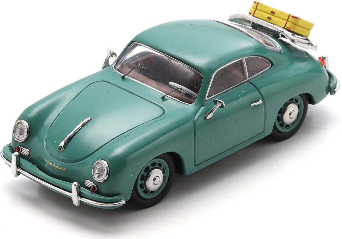 Schuco Porsche 356 coupé + bagages, vert menthe