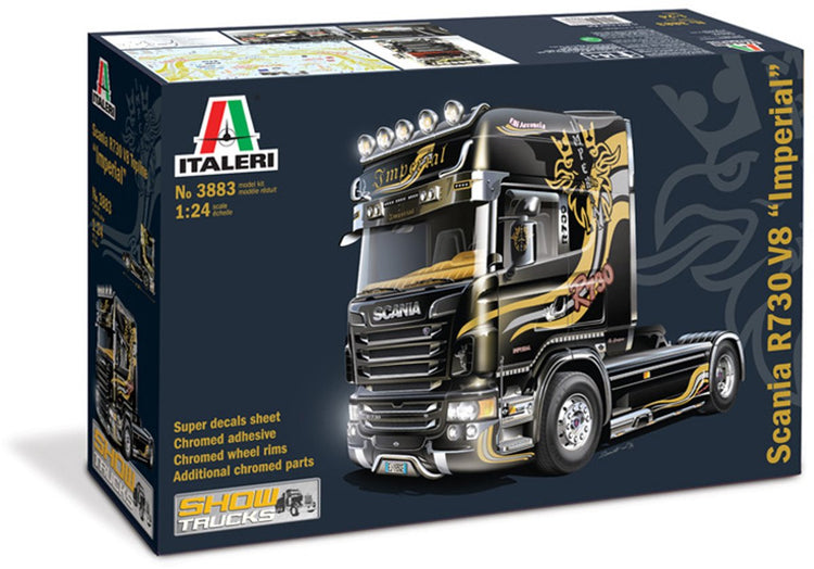 Italeri Scania R730 V8 Topline « Imperial » kit de montage camion semi-remorque modèle kit 1:24