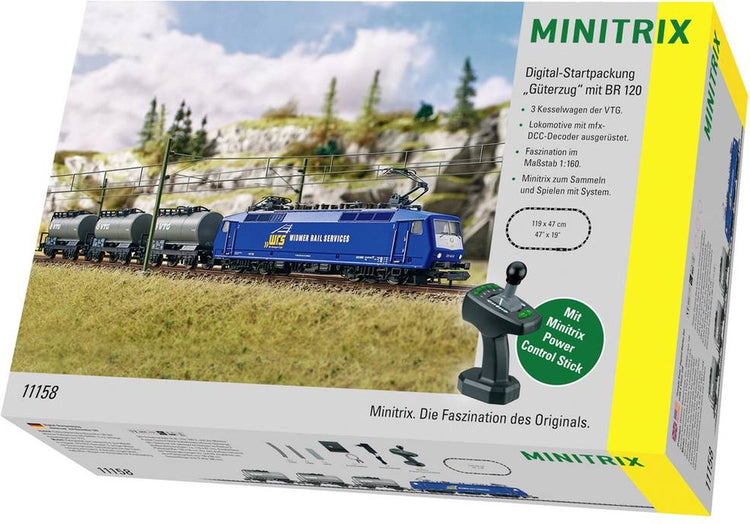Coffret de démarrage numérique Minitrix train de marchandises série 120