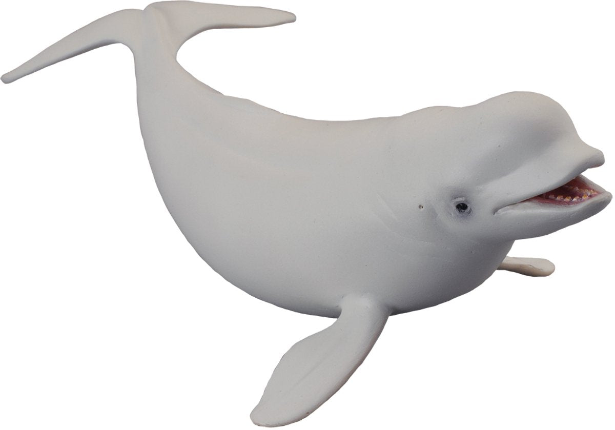 Figurine Collecta - baleine blanche - (l) - animaux marins - peint à la main - miniature