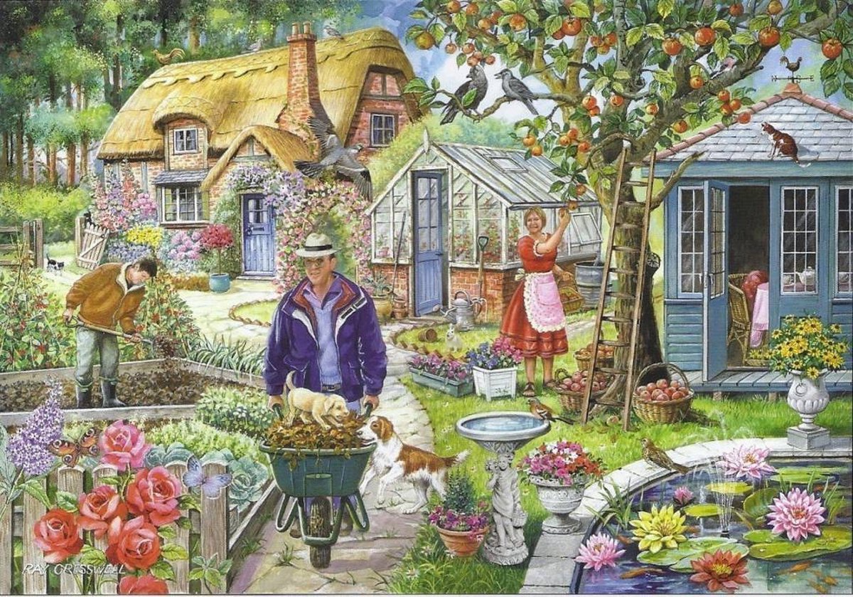 Maison des puzzles n°1 - dans le jardin puzzle 1000 pièces
