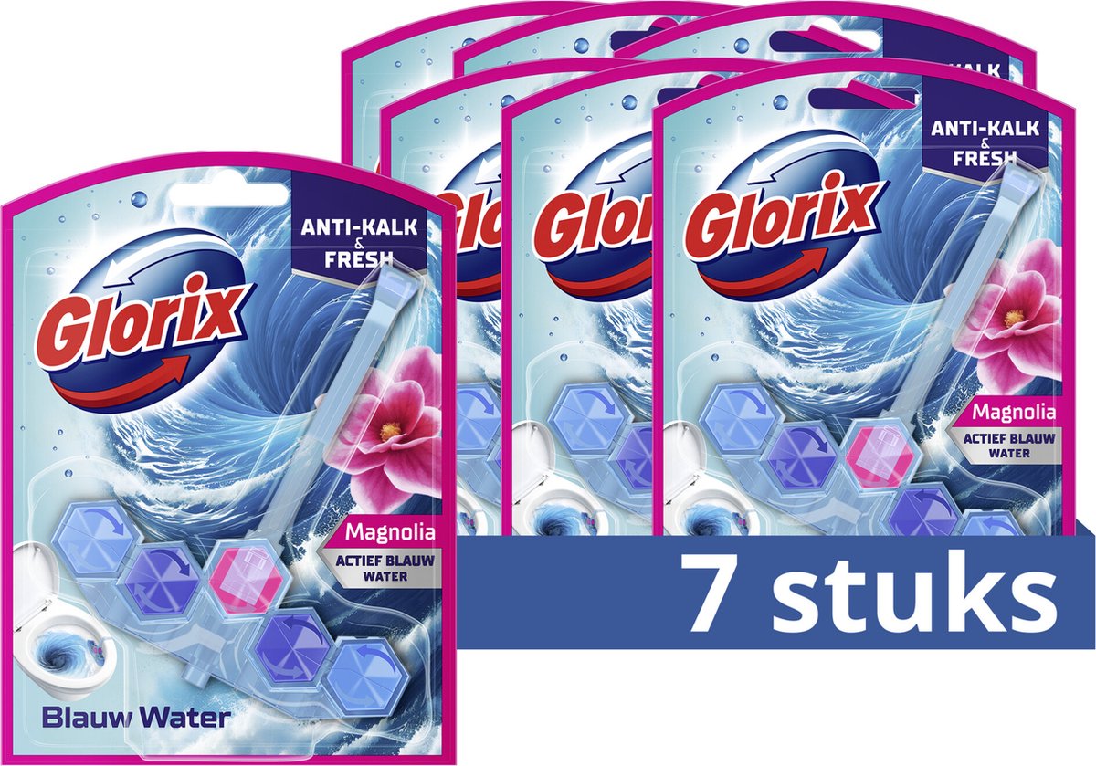 Glorix - blocs sanitaires - magnolia - 7 pièces - pack économique