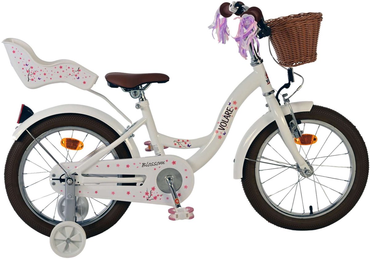 Volare Blossom Children's Bicycle Girls 16 pouces blancs