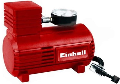 Compresseur de voiture Einhell cc-ac 12v - alimentation : 12 v - max. 18 bar - câble de connexion extra long 2,9 m - incl. 3 adaptateurs pour vélo, ballon, etc.
