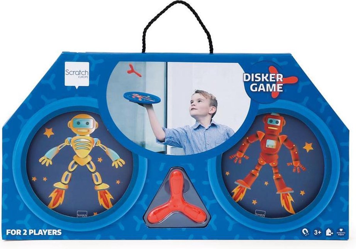 Duo scratch main-disqueur - robot - avec 1 disquette magnétique - 3 ans