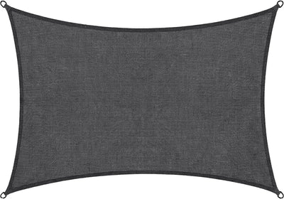 Toile d'ombrage Abbey Camp - HDPE - 3 x 4 m - gris - toile d'ombrage - anneaux en acier inoxydable - valletta-340