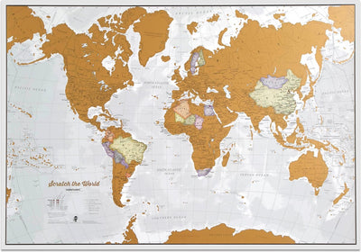 Maps international scratch the world® - Version anglaise avec finition luxueuse -
