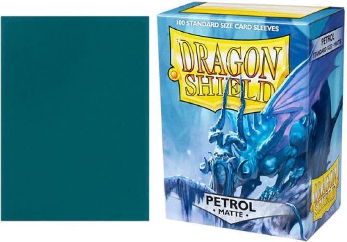Dragon bouclier dragon manches mat - 100 pièces - bleu pétrole