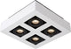 Lucide xirax - spot de plafond (plafonnier) - led dim to warm - gu10 - 4x5w 2200k 3000k - blanc
