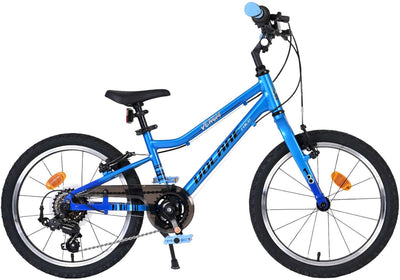 Vélo enfant Volare venom - garçons - 18 pouces - 6 vitesses - bleu - deux freins à main