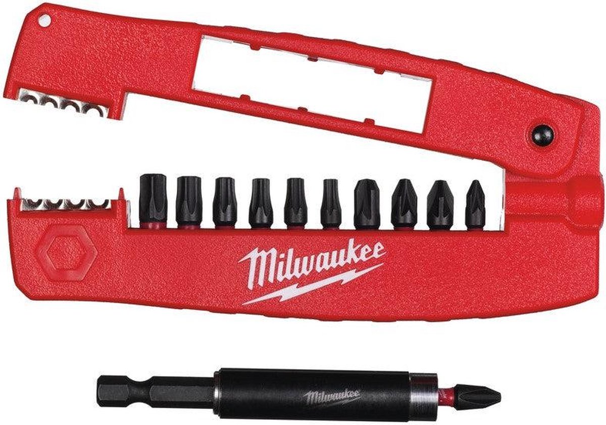 Milwaukee accessoires chocwave gen ii jeu d'embouts à vis v2 - 4932430910