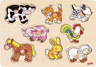 Goki Noppen Puzzle Animaux