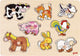 Goki Noppen Puzzle Animaux