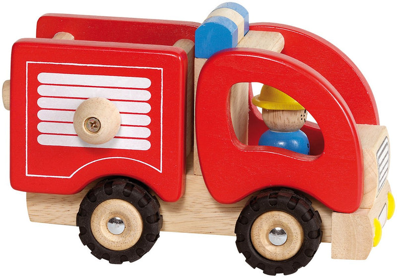 Camion de pompiers en bois de Goki