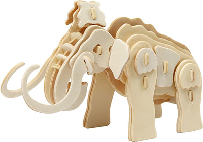 Creativ company Puzzle 3D, mammouth, dimensions 19x8,5x11 cm, 1 pièce