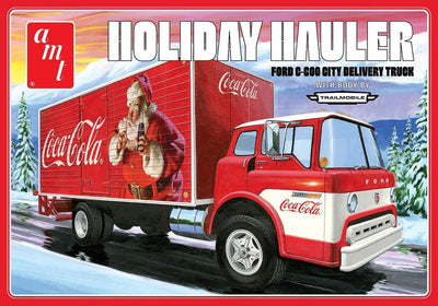Amt modèle kit voiture - 1459 Holiday Hauler Ford C600 City Delivery Truck - camion américain en plastique - 1:25 - modèle kit