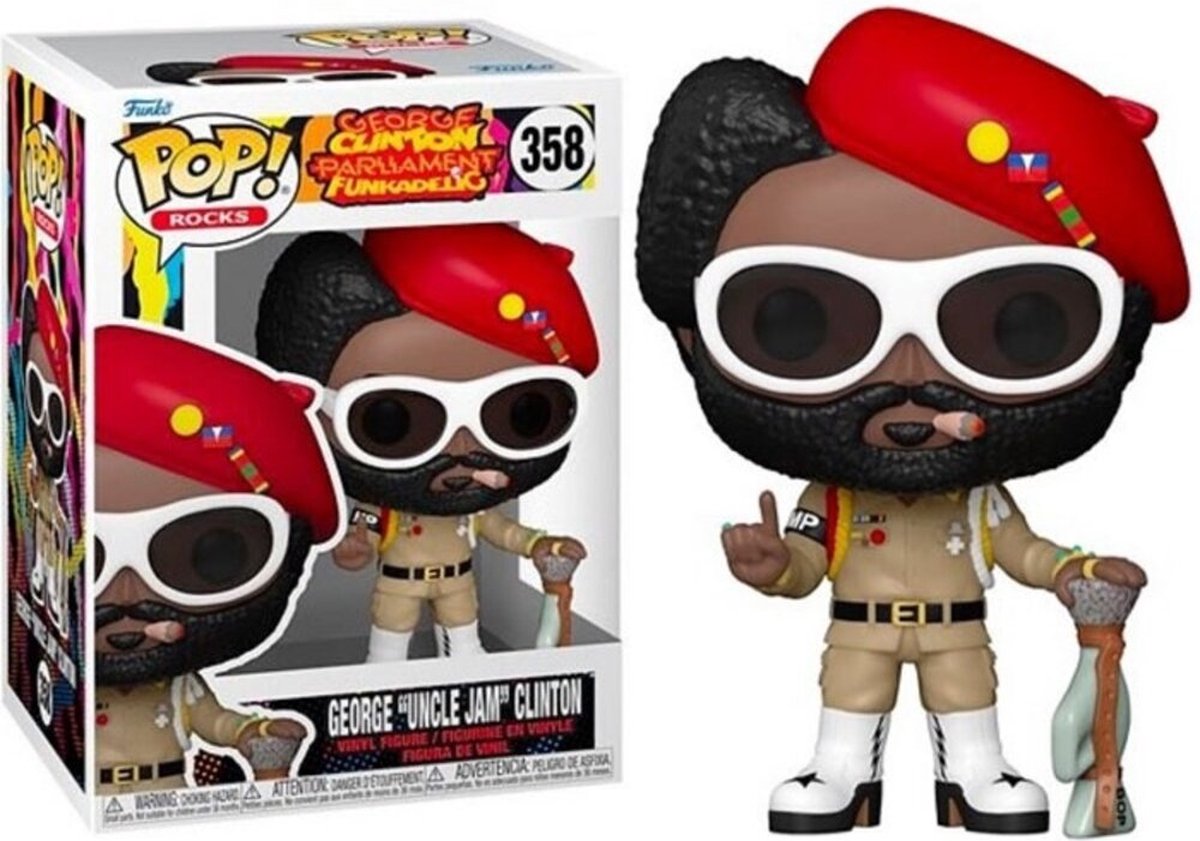 Funko-pop ! roches : George « Oncle Jam » Clinton Parliament Funkadelic