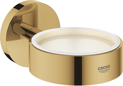 Support Grohe essentials pour distributeur de savon ou verre - montage mural - cool Sunrise (or)