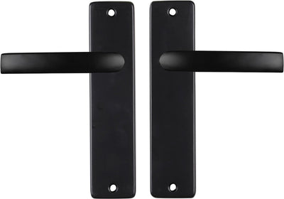 Poignée de porte Starx noire - ferrure de porte - poignée de porte avec bouclier - store - bloc de poignée de porte - 43 x 180 x 18 mm