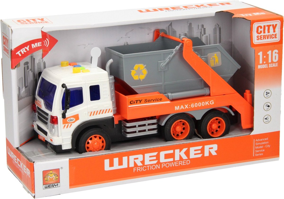 camion avec lumière et son