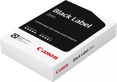 Papier d'impression Canon - étiquette noire zéro - fsc - a4 - 80 grammes - 1 boîte - 5 paquets de 500 feuilles