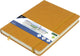 Carnet de croquis Kangaro - a5 - jaune ocre - couverture rigide en pu - avec élastique et ruban - k-861221