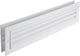 Grille de porte Starx - 470 x 121 mm - aluminium - blanc