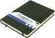 Carnet de croquis Kangaro - a5 - vert forêt - couverture rigide en pu - avec élastique et ruban de lecture - k-861228