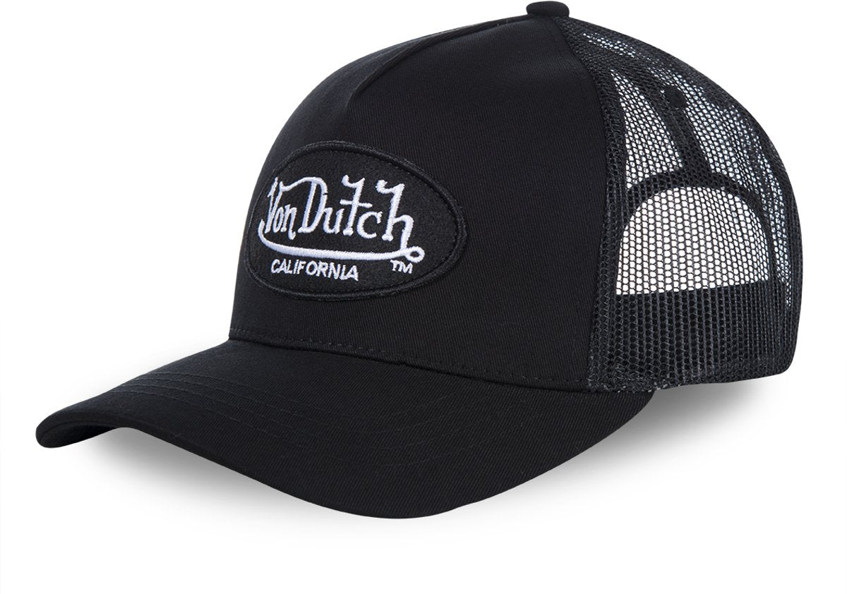 Von Dutch - casquette de camionneur snapback lofb b | taille unique | réglable | fermeture à pression - noir