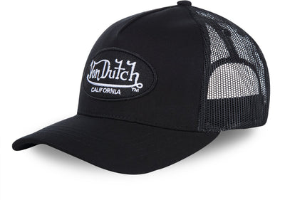 Von Dutch - casquette de camionneur snapback lofb b | taille unique | réglable | fermeture à pression - noir