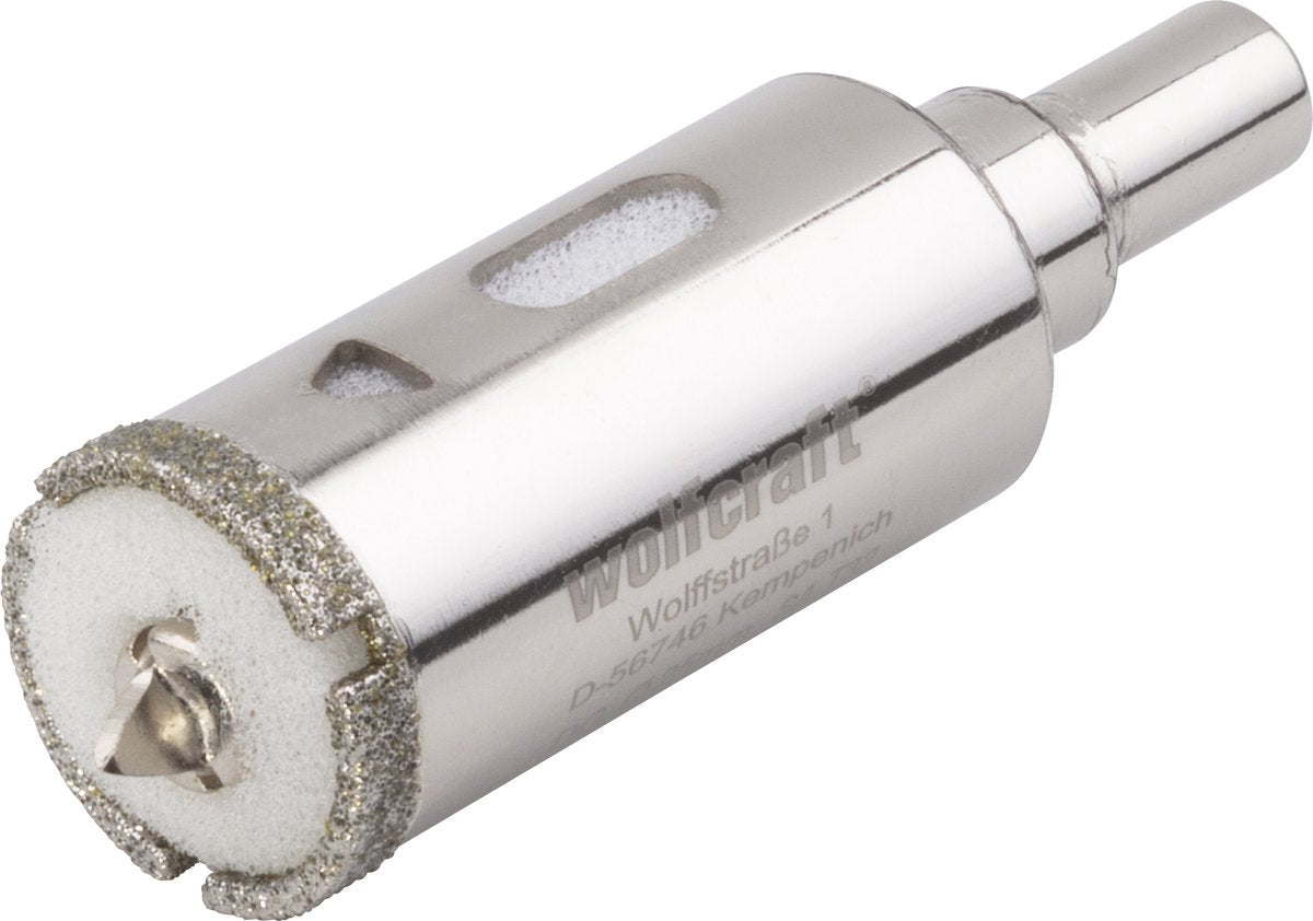 Wolfcraft - foret diamant 25 mm - foret à carrelage 25 mm - scie cloche diamant - 5924000