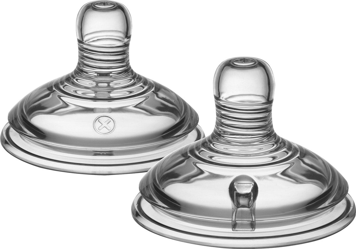 Tétines au biberon Tommee Tippee Natural Start - vitesse d'alimentation variable 0m+ - lot de 2