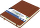 Carnet de croquis Kangaro - a5 - cognac - couverture rigide en PU - avec élastique et ruban de lecture - k-861227