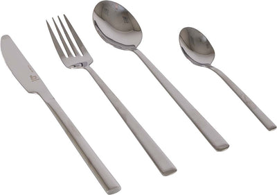 Bo-camp - set de couverts - acier inoxydable - 16 pièces - 4 personnes - argent